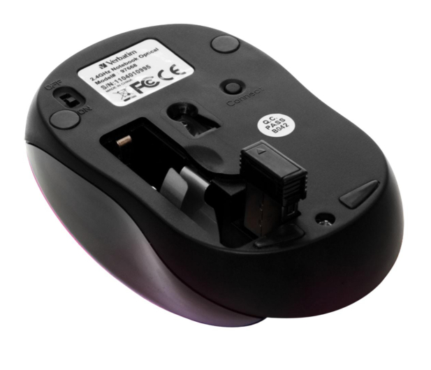 VERBATIM Mysz Go Nano bezprzewodowa 2,4GHz różowa 49043 - 1193949 - zdjęcie 3